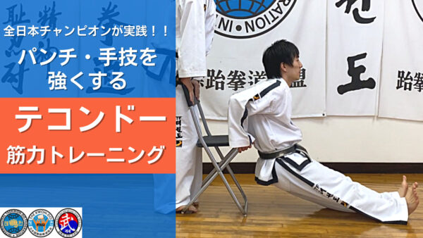 【テコンドー筋力トレーニング】全日本チャンピオンが実践するパンチを強くする筋トレメニュー