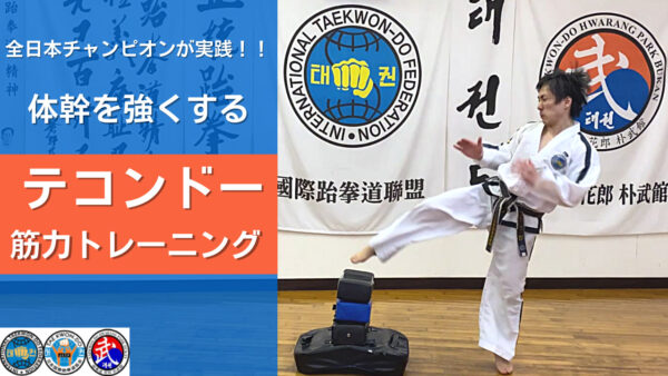 【テコンドー筋力トレーニング】全日本チャンピオンが実践する体幹を強くする筋トレメニュー