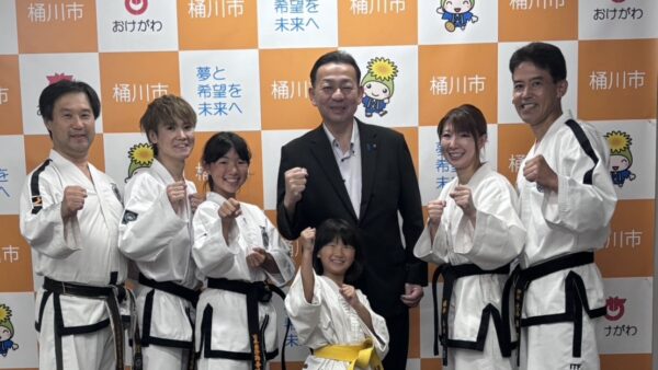 小野克典 桶川市長 テコンドー全日本ジュニア2025大会表敬訪問