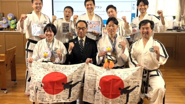 大野元裕埼玉県知事、白土 幸仁埼玉県議会議長 表敬訪問