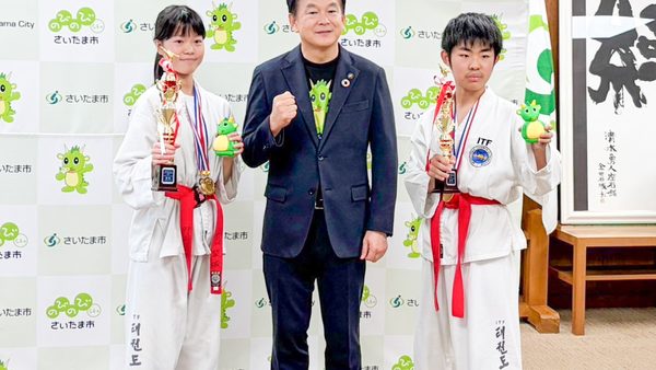 清水勇人さいたま市長 表敬訪問（全日本ジュニアテコンドー選手権大会2026）